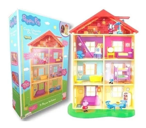 Casa De Brinquedo Da Peppa Pig George 7 Ambientes 55 Cm