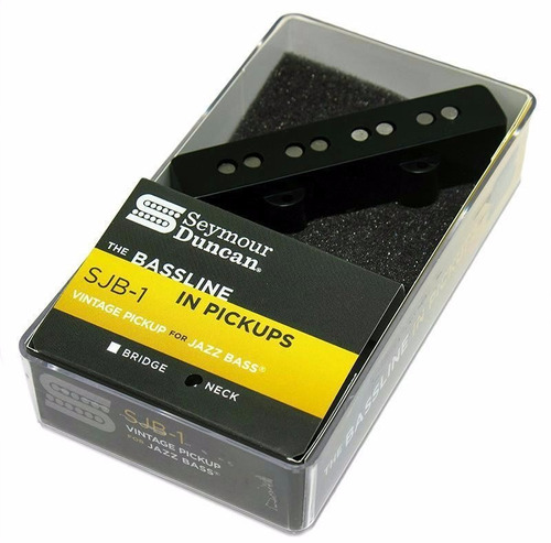 Captador Seymour Duncan Jazz Bass 04 Cordas Sjb Braço Preto