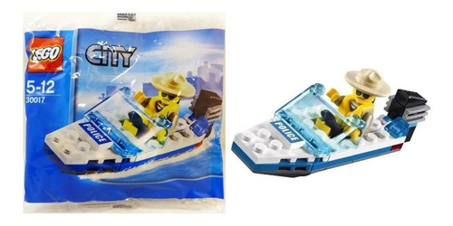 Lego 30017 - Police Boat Brick - Lego City