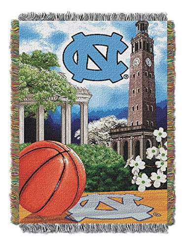 Northwest Ncaa North Carolina Tar Heels Manta De Tapiz Tejid