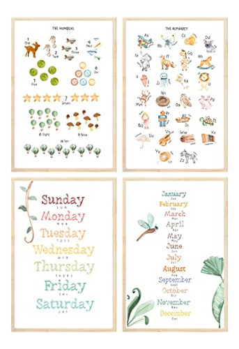 Educational Posters For Toddlers 11x17  - Preschool Pos...