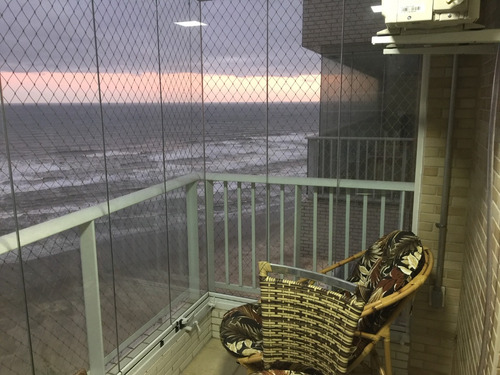 Praia Grande, Costa Do Sol, Apartamento 2 Dormitórios, Andar Alto Mobiliado