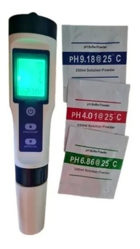 Medidor De Ph 5 En 1. Ph, Tds, Salinidad, Ec Y Temperatura