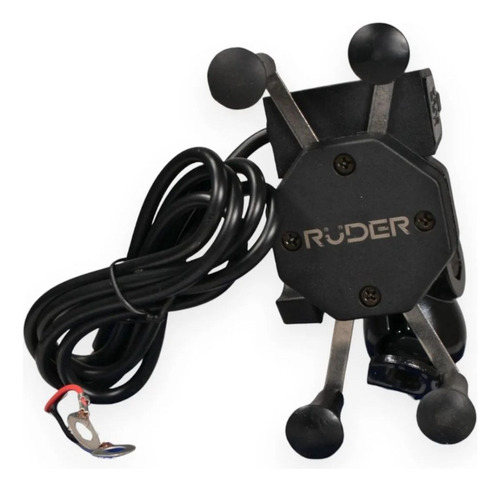 Soporte Porta Celular Ruder Moana X Cargador Usb 3.0 Moto