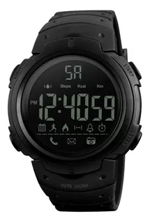 Smartwatch Skmei 1301 caja de abs black, malla black de pu