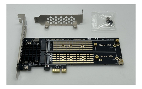 Adaptador Ssd M2 Nvme Duplo Pci Express X1