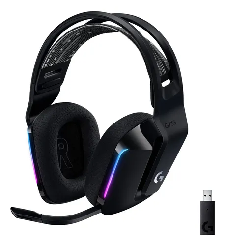 Headset Gamer Sem Fio Logitech G733 - Preto