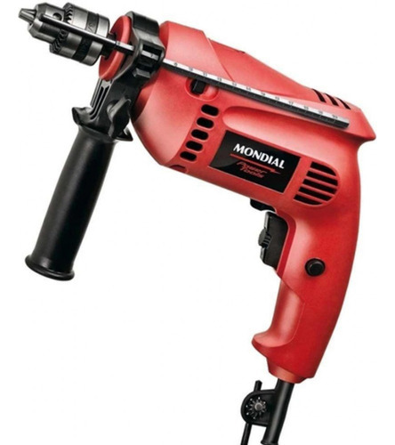 Furadeira De Impacto Mondial 650w Com Maleta Nff1-07 Cor Vermelho Voltagem 220v