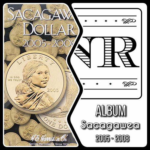 Album Monedas Sacagawea 2005 - 2008 - Eeuu - Dolar - P Y D