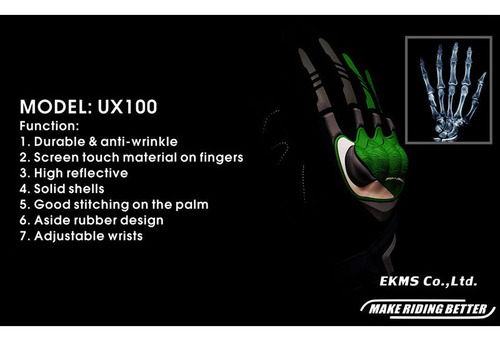 Guantes De Moto De Dedo Completo Con Pantalla Táctil