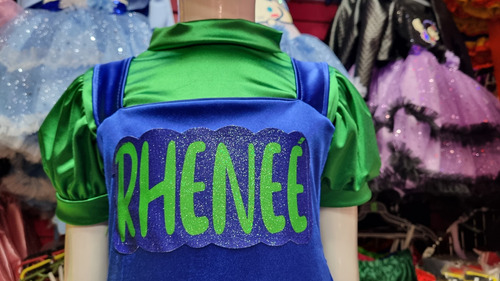 Disfraz Vestido Rana Rhene De Lara Campos Show Para Niñas Verde Ch 4 Años