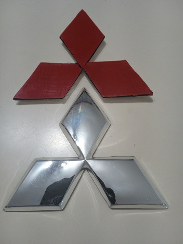 Emblema Logo Frontal Tres Diamante Para Mitsubishi Lancer 