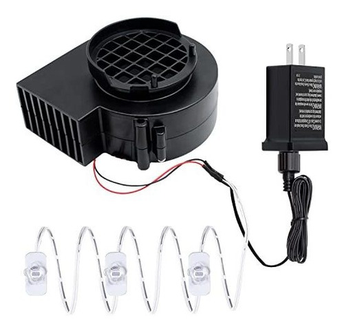 Soplador De Aire Para Inflables 12v 0.8a Con 3 Luces Led -