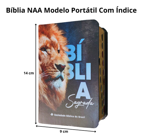 Biblia Sagrada Naa Leão Edição De Bolso Com Indice Lateral