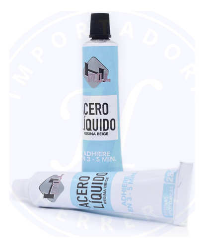 Adhesivo Epoxico Acero Líquido Gris 56gr H-full