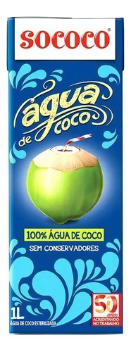 Água de coco Sococo Integral 1L