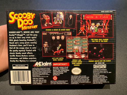 Scooby-doo Mystery Super Nintendo Snes (Usado)