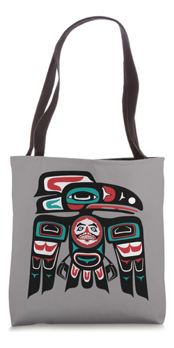 Raven Native American Pride Haida Tlingit Tótem Bolsa De Tel