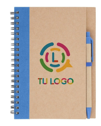 10 Cuadernos A5 Eco Personalizados Con Logo Full Color 