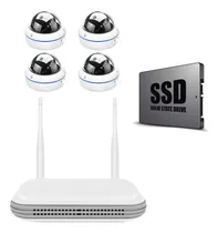 Comprar Kit 4 Câmeras Cúpula Ip Sem Fio Fullhd + Nvr 8ch  +ssd 1tb