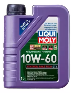 Aceite Liqui Moly Synthoil Race Tech Gt1 Sintético 10w60 1l