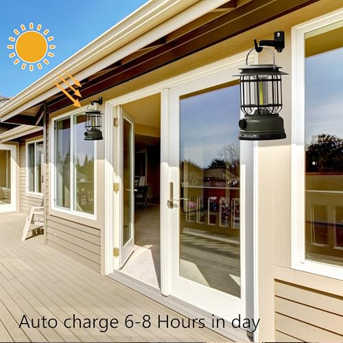 Paquete De 3 Linternas Solares Led Recargables Para Camping