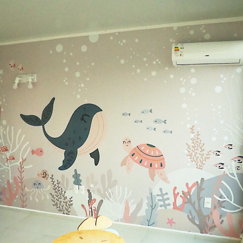 Vinilo Mural Océano Infantil