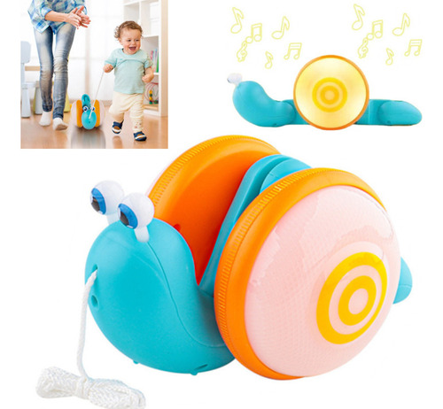 Juguete De Caracol De Dibujos Animados Baby Crawling Con Luz