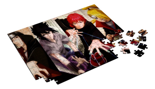 Imagem 1 de 2 de Quebra Cabeça Personalizado Naruto Akatsuki 300 Peças