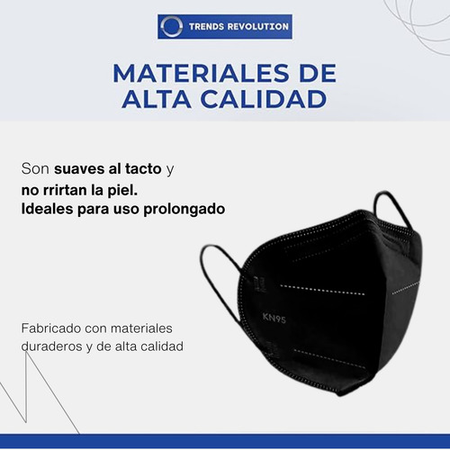 1000 Cubrebocas Kn95 Tapaboca Mascarilla 5 Capas Certificado