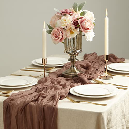 2 Pcs 13ft Camino De Mesa Para Boda, Camino De Mesa De Gasa