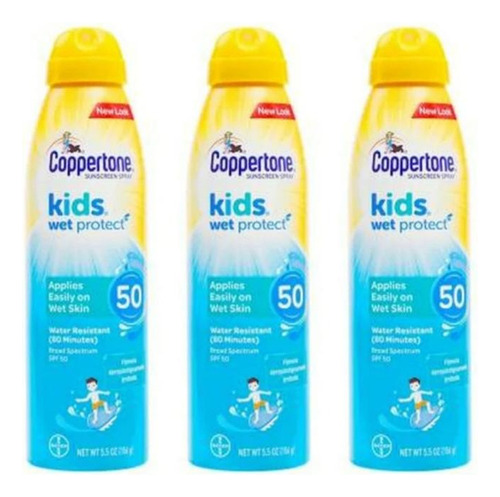 Copoertone Kids Wet Protect Spf 50+ Resistente Al Agua 159 G