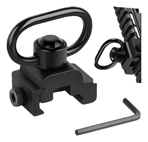 Cabestrillo Riel 20mm Guarda Manos Portafusil Rifle M4 Ar15 Color Negro