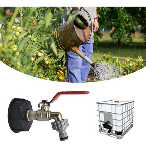 Adaptador Ibc 1/2'' Válvula Salida Grifo Manguera Jardín