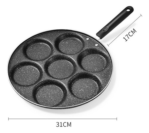Forma Antiaderente Para Panquecas Com 7 Furos