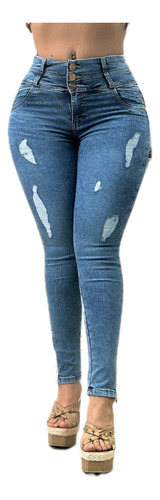 10 Jeans Jeans Dama Mujer Levanta Pompa Push Up Colombiano