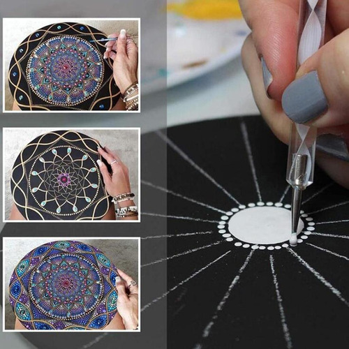 Wv Juego De Herramientas De Punteo De Mandala De 32 Piezas