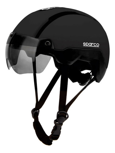 Casco Sparco Ciclismo Led Integrado Gafas Magnéticas Ligero Color Negro Talla M