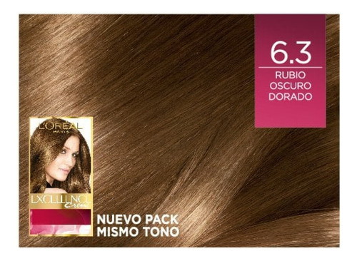 Tintura Para Cabello L'oréal Paris Imedia Excellence Rubio O 6.3 Rubio Oscuro Dorado