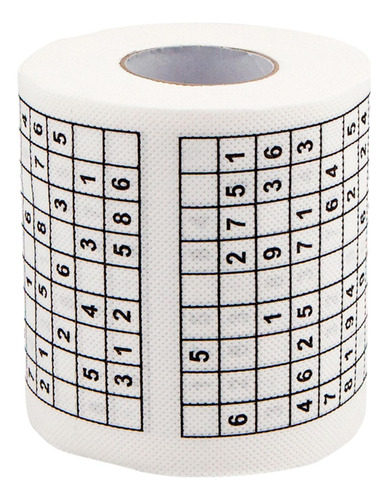 2 Paquete De 2-4 Rollos De Papel Higiénico Sudoku 2 Piezas