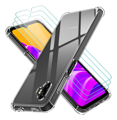 Funda Uso Rudo Silicona Tpu Suave Para Xcover 6 Pro+mica Transparente Samsung Galaxy Xcover 6 Pro