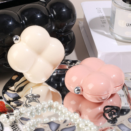 Caja De Almacenamiento De Joyas Con Diseño Floral De 7 Cuadr