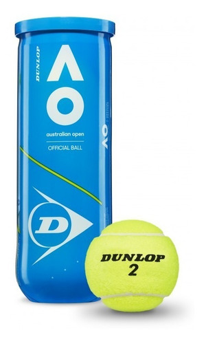 Tubo Pelotas Tenis Dunlop Australian Open X 3 Balls Tennis
