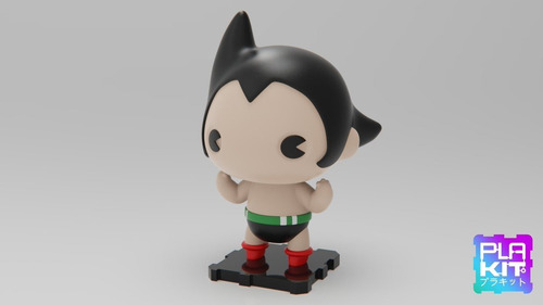 Imagen 2 de 5 de Muñeco Astroboy Figura Para Pintar Plakit Coleccion