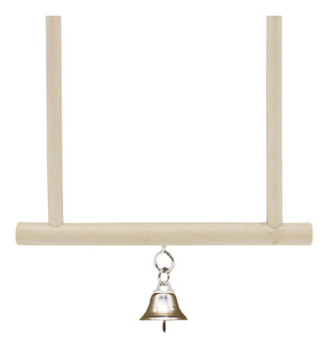 Bird Swing Perch Bird Toy Cage Accesorios Con Campana Para