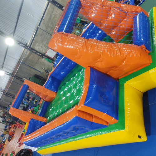 Mini Fut Sabão Quadra Inflável Com Motor Gol Parede 70cm