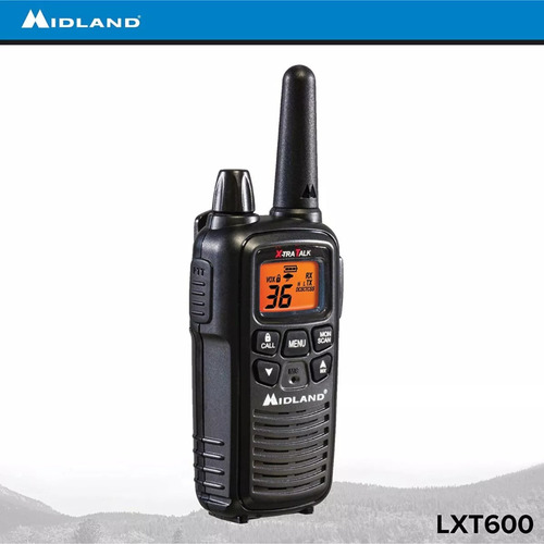 Radios 2 Vias Midland Lxt600vp3 Hasta 45 Kms (28 Millas) Negro