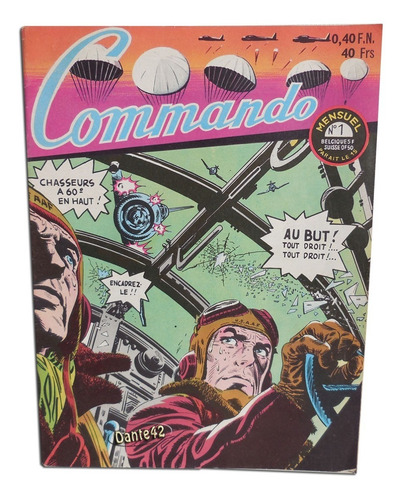 Imagen 1 de 6 de Dante42 Comic Antiguo Commando Serie 1 N.1 1959