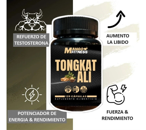 Tongkat Ali + Maca Peruana + Ginseng 120 Cápsulas (1500mg)