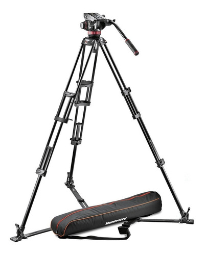 Trípode Manfrotto Mvt502am + Cabezal Fluido 502ah + Estuche